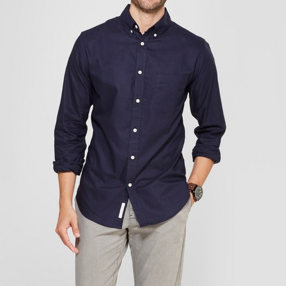 Goodfellow & Co Other - NWT Standard Fit Navy Blue Whittier Oxford Shirt M